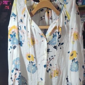 Floral Print Women's Top - Multicolor